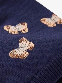 Bonnet Fille Papillons En Sequins Marine Grisé - Vertbaudet 5 Bonnet Fille Papillons En Sequins Marine Grisé - Vertbaudet -cyrillus boutique bonnet fille papillons en sequins 2