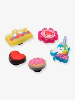 Alternative view of Breloques Jibbitz™ Lights Up Pink Girly Girl 5 Pack CROCS™ Multicolore - Crocs