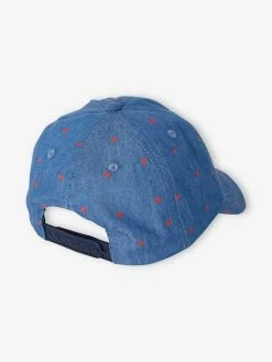 Alternative view of Casquette Fille Imprimée Cœurs Et Message Happy & Love Chambray - Vertbaudet