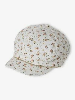 Casquette Gavroche Imprimée Fille écru - Vertbaudet