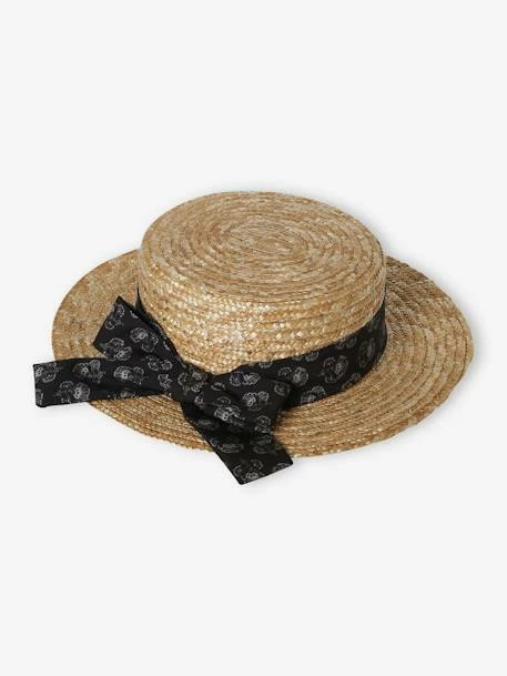 Chapeau Aspect Paille Avec Ruban Imprimé Fille Sable - Vertbaudet 4 Chapeau Aspect Paille Avec Ruban Imprimé Fille Sable - Vertbaudet – Image 4
