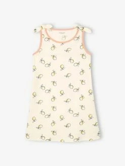 Chemise De Nuit Fille Citrons écru - Vertbaudet