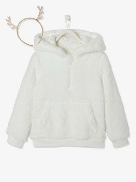 Coffret De Noël Fille Sweat à Capuche Biche Et Serre-tête Pailleté Ivoire - Vertbaudet 6 Coffret De Noël Fille Sweat à Capuche Biche Et Serre-tête Pailleté Ivoire - Vertbaudet – Image 6