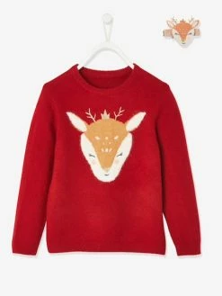 Coffret De Noël Pull Fille Motif Biche Et Barrette Assortie Rouge - Vertbaudet 9 Coffret De Noël Pull Fille Motif Biche Et Barrette Assortie Rouge - Vertbaudet -cyrillus boutique coffret de noel pull fille motif biche et barrette assortie 3
