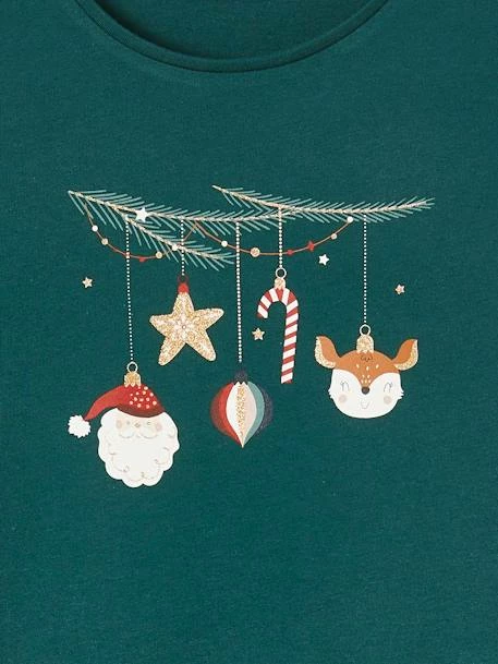 Coffret Noël Pyjama + Chaussettes Fille Vert Sapin - Vertbaudet 3 Coffret Noël Pyjama + Chaussettes Fille Vert Sapin - Vertbaudet – Image 3