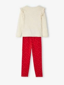 Coffret Noël Pyjama + Chaussettes Fille Beige Irisé - Vertbaudet -cyrillus boutique coffret noel pyjama chaussettes fille 2