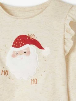 Coffret Noël Pyjama + Chaussettes Fille Beige Irisé - Vertbaudet -cyrillus boutique coffret noel pyjama chaussettes fille 3