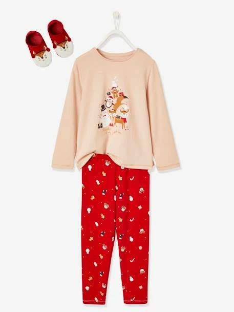 Coffret Noël Pyjama + Chaussettes Fille Rose - Vertbaudet 4 Coffret Noël Pyjama + Chaussettes Fille Rose - Vertbaudet – Image 4