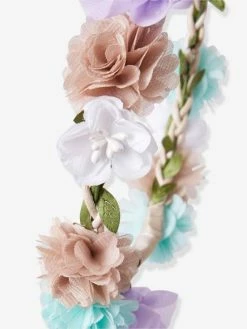Alternative view of Couronne De Fleurs Fille Bleu Pale - Vertbaudet