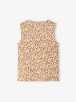 Débardeur à Fleurs Maille Côtelée Fille écru - Vertbaudet 10 Débardeur à Fleurs Maille Côtelée Fille écru - Vertbaudet -cyrillus boutique debardeur a fleurs maille cotelee fille 4