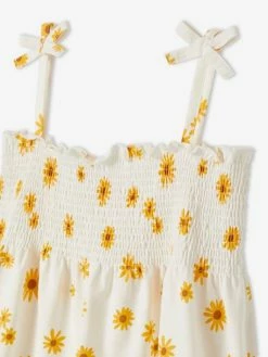 Débardeur à Smocks Imprimé Fille Rose Nude - Vertbaudet 8 Débardeur à Smocks Imprimé Fille Rose Nude - Vertbaudet -cyrillus boutique debardeur a smocks imprime fille 2