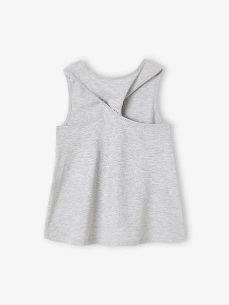 Débardeur Sport Fille Gris Chiné - Vertbaudet 3 Débardeur Sport Fille Gris Chiné - Vertbaudet – Image 3