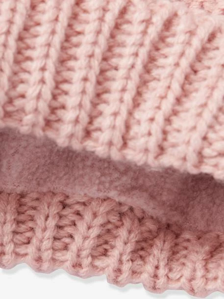 Ensemble Bonnet à Pompons Et Snood Croisé Fille Blush Foncé - Vertbaudet 2 Ensemble Bonnet à Pompons Et Snood Croisé Fille Blush Foncé - Vertbaudet – Image 2