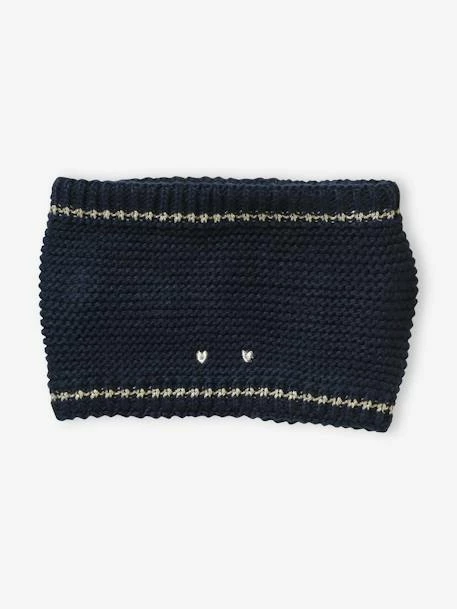 Ensemble Bonnet + Snood + Gants Coeurs Fille Encre Imprimé - Vertbaudet 6 Ensemble Bonnet + Snood + Gants Coeurs Fille Encre Imprimé - Vertbaudet – Image 6