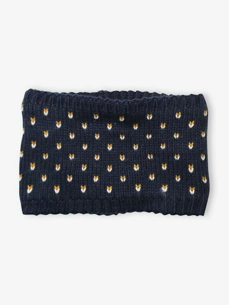 Ensemble Bonnet + Snood + Gants Coeurs Fille BASICS Encre Imprimé - Vertbaudet 5 Ensemble Bonnet + Snood + Gants Coeurs Fille BASICS Encre Imprimé - Vertbaudet – Image 5