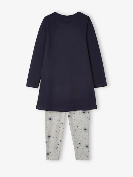 Ensemble Fille Chemise De Nuit + Legging Harry Potter Bleu Marine - Harry Potter 2 Ensemble Fille Chemise De Nuit + Legging Harry Potter Bleu Marine - Harry Potter – Image 2