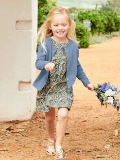 Alternative view of Ensemble Robe + Cardigan Fille Pêche - Vertbaudet