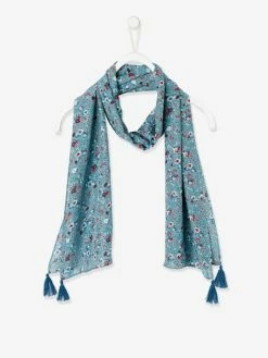 Foulard Imprimé Fleuri Bleu Imprimé - Vertbaudet