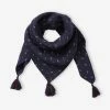 Foulard Imprimé Fleuri Fille Dark Bleu Indigo Imprimé - Vertbaudet