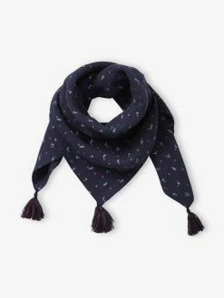 Foulard Imprimé Fleuri Fille Dark Bleu Indigo Imprimé - Vertbaudet