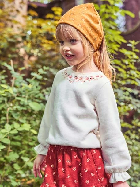 Foulard Imprimé Fleuri Fille Caramel Imprimé - Vertbaudet 1 Foulard Imprimé Fleuri Fille Caramel Imprimé - Vertbaudet
