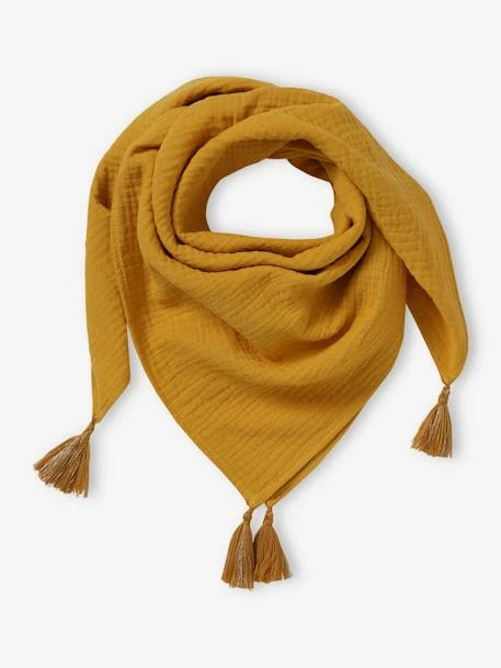 Foulard Uni Personnalisable à Pompons Fille Rose Pâle - Vertbaudet 5 Foulard Uni Personnalisable à Pompons Fille Rose Pâle - Vertbaudet – Image 5