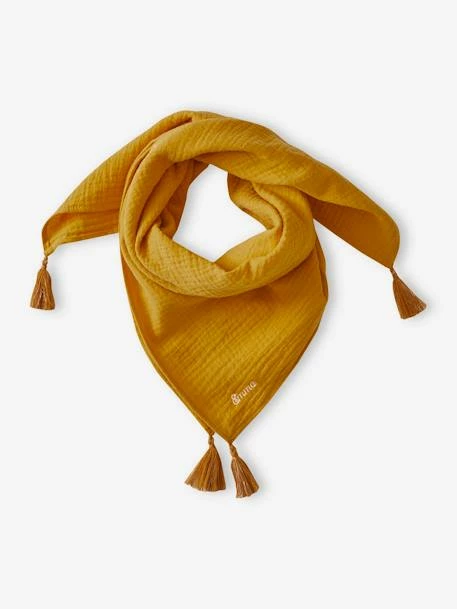 Foulard Uni Personnalisable à Pompons Fille Rose Pâle - Vertbaudet 6 Foulard Uni Personnalisable à Pompons Fille Rose Pâle - Vertbaudet – Image 6