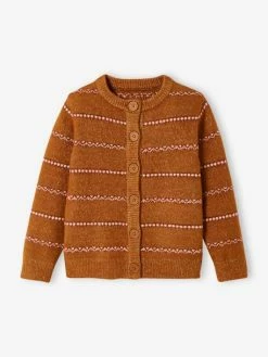 Gilet à Rayures Jacquard Détails En Fil Brillant Fille Havane - Vertbaudet 8 Gilet à Rayures Jacquard Détails En Fil Brillant Fille Havane - Vertbaudet -cyrillus boutique gilet a rayures jacquard details en fil brillant fille 2