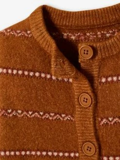 Gilet à Rayures Jacquard Détails En Fil Brillant Fille Havane - Vertbaudet 10 Gilet à Rayures Jacquard Détails En Fil Brillant Fille Havane - Vertbaudet -cyrillus boutique gilet a rayures jacquard details en fil brillant fille 4