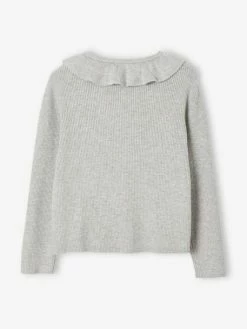 Gilet Court à Collerette Fille Gris Clair - Vertbaudet 10 Gilet Court à Collerette Fille Gris Clair - Vertbaudet -cyrillus boutique gilet court a collerette fille 4