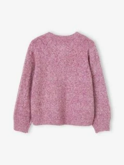 Gilet En Maille Fantaisie Ajourée Fille Prune - Vertbaudet 6 Gilet En Maille Fantaisie Ajourée Fille Prune - Vertbaudet -cyrillus boutique gilet en maille fantaisie ajouree fille 2