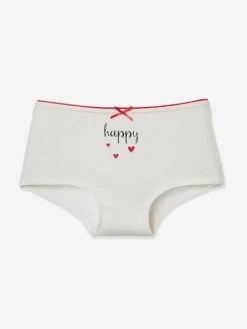 Alternative view of Les 4 Shorties Fille BASICS Lot Rose - Vertbaudet