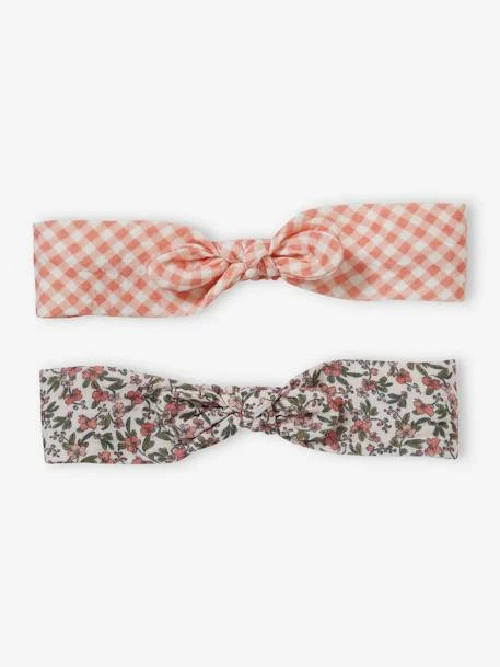 Lot De 2 Bandeaux Fille Imprimés Rose Nude - Vertbaudet 3 Lot De 2 Bandeaux Fille Imprimés Rose Nude - Vertbaudet – Image 3