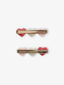 Lot De 2 Barrettes Fille Coeurs Rose - Vertbaudet -cyrillus boutique lot de 2 barrettes fille coeurs 3