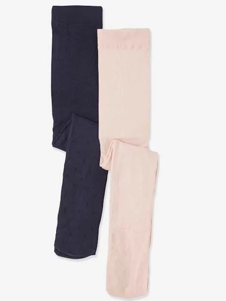 Lot De 2 Collants "étoiles" Fille En Polyamide Lot Encre - Vertbaudet 1 Lot De 2 Collants "étoiles" Fille En Polyamide Lot Encre - Vertbaudet