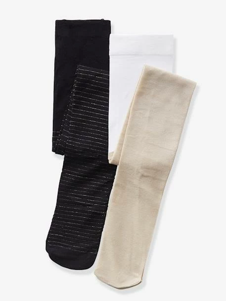 Lot De 2 Collants Fille Spécial Fête En Polyamide Lot Beige Irise - Vertbaudet 1 Lot De 2 Collants Fille Spécial Fête En Polyamide Lot Beige Irise - Vertbaudet