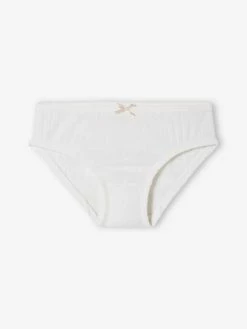 Alternative view of Lot De 2 Culottes En Maille Ajourée Fille Lot Ivoire - Vertbaudet