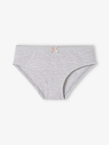 Lot De 2 Culottes En Maille Ajourée Fille Lot Ivoire - Vertbaudet 3 Lot De 2 Culottes En Maille Ajourée Fille Lot Ivoire - Vertbaudet – Image 3