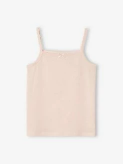 Alternative view of Lot De 2 Débardeurs Fille Unis Lot Camaieu Rose - Vertbaudet