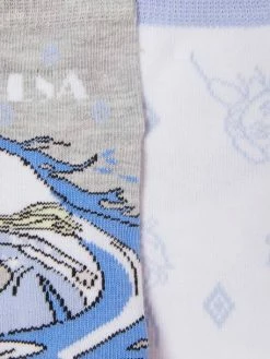 Lot De 2 Paires De Chaussettes Disney La Reine Des Neiges 2® Gris - Reine Des Neiges -cyrillus boutique lot de 2 paires de chaussettes disney la reine des neiges 2 2