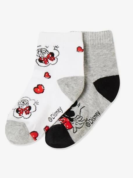 Lot De 2 Paires De Chaussettes Disney® Minnie Gris Clair Bicolor/multicolor - Minnie 2 Lot De 2 Paires De Chaussettes Disney® Minnie Gris Clair Bicolor/multicolor - Minnie – Image 2