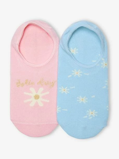 Lot De 2 Paires De Chaussettes Invisibles Fille Rose - Vertbaudet 1 Lot De 2 Paires De Chaussettes Invisibles Fille Rose - Vertbaudet