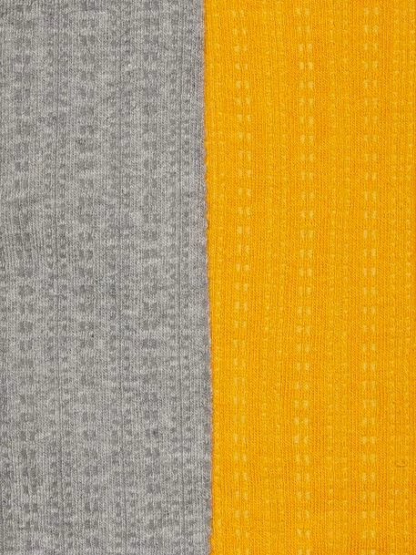 Lot De 2 Paires De Collants En Maille Ajourée Fille Lot Jaune épicé - Vertbaudet 2 Lot De 2 Paires De Collants En Maille Ajourée Fille Lot Jaune épicé - Vertbaudet – Image 2