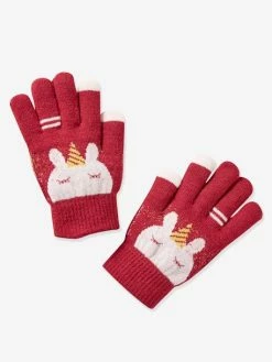 Lot De 2 Paires De Gants Magiques Fille Licorne Lot Rose Pâle - Vertbaudet -cyrillus boutique lot de 2 paires de gants magiques fille licorne 2