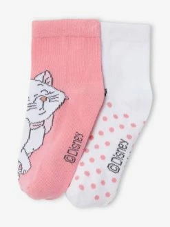 Alternative view of Lot De 2 Paires De Mi-chaussettes Disney® Marie Les Aristochats Blanc Et Rose - Disney