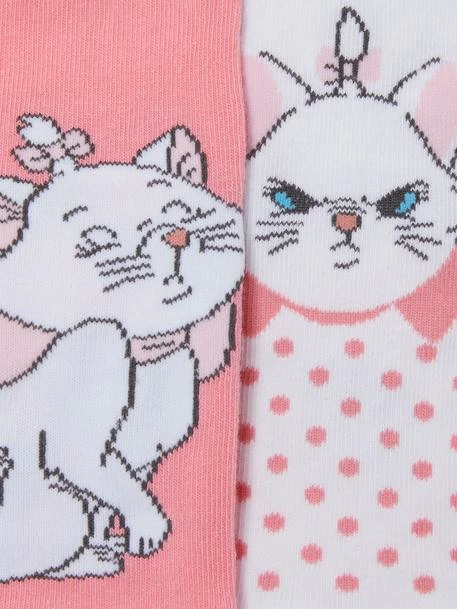Lot De 2 Paires De Mi-chaussettes Disney® Marie Les Aristochats Blanc Et Rose - Disney 3 Lot De 2 Paires De Mi-chaussettes Disney® Marie Les Aristochats Blanc Et Rose - Disney – Image 3