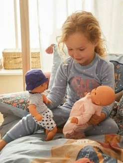 Lot De 2 Pyjamas Pop Fille Lot Bleu Et Rose - Vertbaudet -cyrillus boutique lot de 2 pyjamas pop fille 2