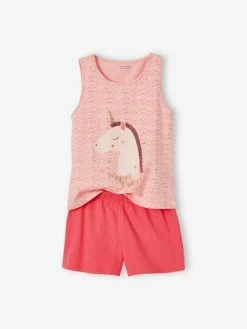 Alternative view of Lot De 2 Pyjashorts Fille Lot Rose - Vertbaudet