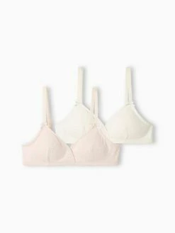 Lot De 2 Soutiens-gorge Fille écru - Vertbaudet