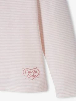 Lot De 2 T-shirts Coeurs Manches Longues Fille Lot Ivoire - Vertbaudet -cyrillus boutique lot de 2 t shirts coeurs manches longues fille 5